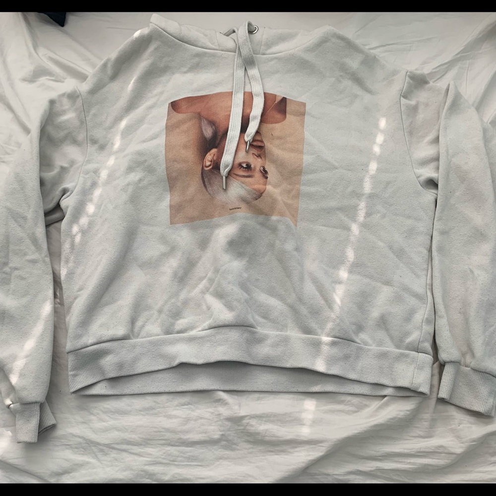 White Ariana Grande Hoodie